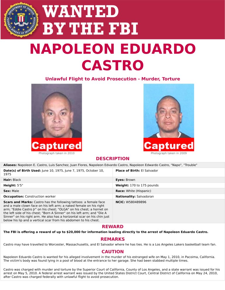 FBI Wanted Flier