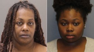 Shana Selena Decree, left, and Dominique Klaran Decree appear in booking photos released by the Bucks County District Attorney's Office in Pennsylvania on Feb. 26, 2019.