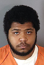 Nathanael Colbert-Davis, 21, of Moreno Valley, pictured in a booking photo following his arrest by the Riverside County Sheriff's Department on Feb. 21, 2019.