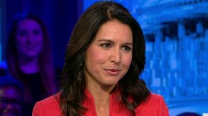 Rep. Tulsi Gabbard in the early 2000s touted working for her father's anti-gay organization, which mobilized to pass a measure against same-sex marriage in Hawaii and promoted controversial conversion therapy. (Credit: CNN)