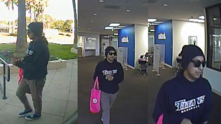Newport Beach Police are attempting to identify a suspect in a bank robbery on Friday.