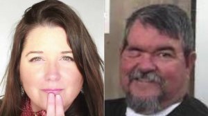 Stacie Norene Leber, left, and Donald Paul Elliott are seen in undated photos provided to KTLA.