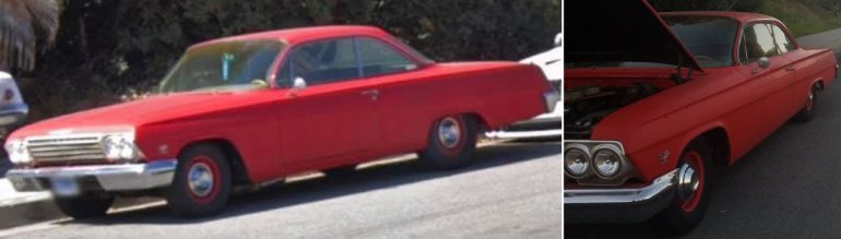 A valuable and sentimental 1962 Chevrolet Bel Air 409 that was stolen out of Walnut in January is seen in an image released March 27, 2019, by the Los Angeles County Sheriff's Department.