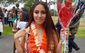 Samantha Bustos is seen in an undated photo posted to a GoFundMe page.