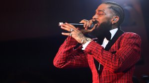 Nipsey Hussle performs at the Warner Music Pre-Grammy Party at the NoMad Hotel on Feb. 7, 2019, in Los Angeles. (Credit: Matt Winkelmeyer/Getty Images for Warner Music)