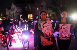 Black Lives Matter protesters march through the streets of Sacrament on March 4, 2019, as they demonstrate the decision by Sacramento County district attorney to not charge the Sacramento police officers who shot and killed Stephon Clark last year. (Credit: Justin Sullivan / Getty Images)