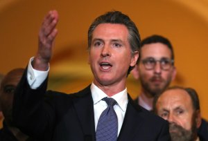 California Gov. Gavin Newsom speaks during a news conference at the State Capitol in Sacramento on March 13, 2019. (Credit: Justin Sullivan / Getty Images)