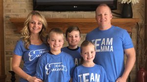 The Mertens family poses for a photo. (Credit: Geoff Mertens via CNN)