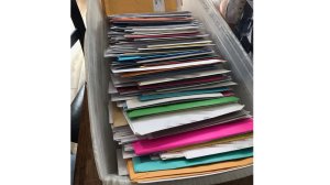 The Mertens family filled more than a dozen postal boxes with letters to Emma from around the world. (Credit: Geoff Mertens via CNN)