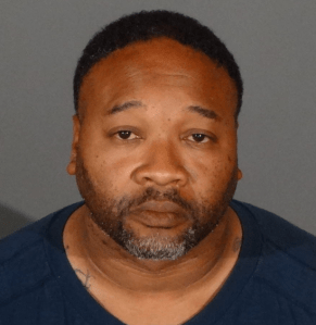 Emiel Lamar Hunt, 38, is seen in an undated booking photo provided by the Los Angeles County Sheriff's Department.