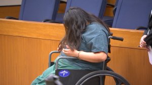 Tierra Ortega appeared in court on March 1, 2019. (Credit: KTLA)