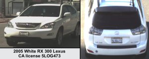 The victim's vehicle is shown in an LASD bulletin on April 9, 2019.