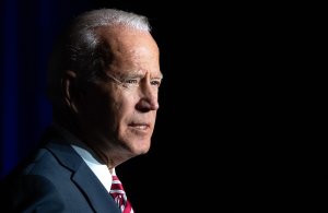 Former U.S. Vice President Joe Biden speaks during the First State Democratic Dinner in Dover, Delaware, on March 16, 2019. (Credit: SAUL LOEB/AFP/Getty Images)