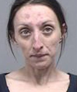 Cheyenne Ewing is seen in a booking photo released by the Vinton County Sheriff's Office.