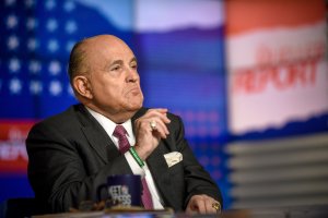Rudy Giuliani, Lawyer for President Donald Trump, appears on "Meet the Press" in Washington, D.C., Sunday, April 21, 2019. (Credit: William B. Plowman/NBC/NBC NewsWire via Getty Images)