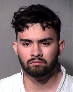 Herman Gutierrez Fuentes is seen in a booking photo released by the Maricopa County Sheriff's Office. 