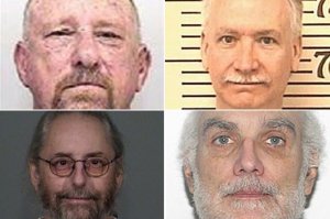 From top left: Alan Dunlap, Floyd Slusher, Mark Bumgarner and Stephen Field appear in undated photos provided by various police departments. (Credit: Los Angeles Times)