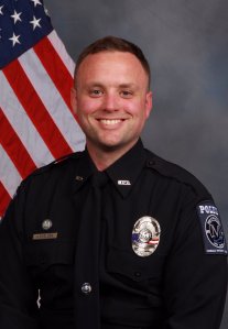 Mooresville, North Carolina, K-9 Officer Jordan Harris Sheldon appears in an undated photo. He was fatally shot during a traffic stop on May 4, 2019. (Credit: Mooresville Police Department via CNN)