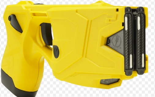 A taser like the one taken from a San Bernardino County Sheriff's deputy’s home is seen in an image provided by the Sheriff's Station.