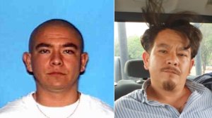 Leopoldo Martinez Garcia is seen in a 2002 photo (left) and a 2019 photo (right) released by the Riverside Police Department on May 23, 2019.