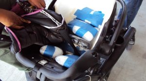 car seat and stroller in Murrieta on on June 12, 2019. (Credit: U.S. Customs and Border Protection)