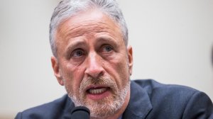 Former Daily Show Host Jon Stewart testifies during a House Judiciary Committee hearing on reauthorization of the September 11th Victim Compensation Fund on Capitol Hill on June 11. (Credit: Zach Gibson/Getty Images)