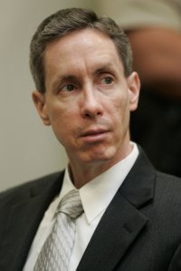 Warren Jeffs watches the proceedings during his trial on September 18, 2007, in St. George, Utah. (CREDIT: POOL/AFP/Getty Images)