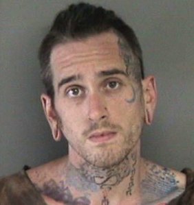 Max Harris appears in a 2017 booking photo released by the Alameda County Sheriff's Office. (Credit: KGO via CNN)