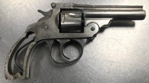 West Covina police released this photo of a gun they said was recovered in Covina in connection with a pursuit on June 22, 2019.