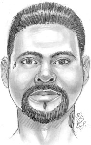 An El Monte Police Department sketch depicts a man accused of sexual assault and impersonating a police officer.