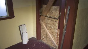 The McKinley Avenue Baptist Church was victimized by a burglary on July 28, 2019.(Credit: KTLA)