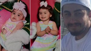 From left: Emma and Darla Yonko and Joshua Adle appear in photos released by Riverside police on July 24, 2019.