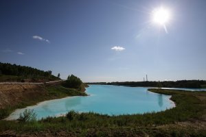 The Novosibirsk energy plant's ash dump site is seen on July 11, 2019, in Siberia.(Credit: Rostislav Netisov/AFP/Getty Images)