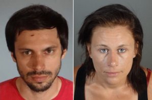Robert Camou, left, and Amanda Custer are seen in undated photos released July 29, 2019, by the Los Angeles County Sheriff's Department.