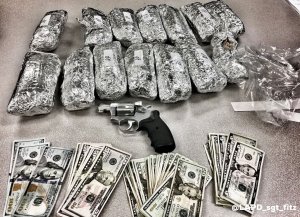 LAPD released this photo of the alleged "meth burritos" recovered in February 2018. 