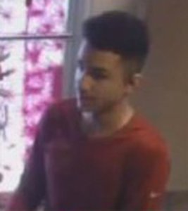 Detectives are seeking the man pictured in this surveillance image in connection with the robbery of a Newhall massage parlor on June 27, 2019. (Credit: Los Angeles County Sheriff's Department)