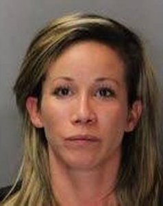 Rebecca Thomas is seen in an undated booking photo released by the Sacramento County Sheriff's Department.