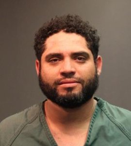 Joel Fabian Sandoval, 34, of Santa Ana, pictured in a photo released by the Santa Ana Police Department following his arrest on July 2, 2019.