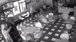 Santa Ana police shared video of a robbery that occurred at a cafe on July 4, 2019.