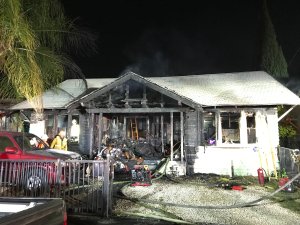 The Los Angeles Fire Department released this photo of a South L.A. home that burned on Aug. 25, 2019.