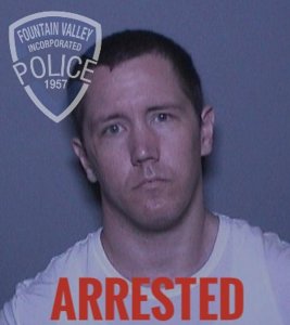 Tyler Jacob Conklin, 30, of Huntington Beach, pictured in a photo released by the Fountain Valley Police Department following his arrest on Aug. 26, 2019.