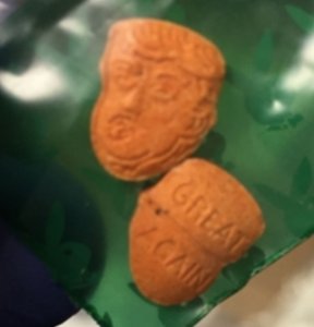 Indiana State Police released this photo of the pills they seized in 2018. 