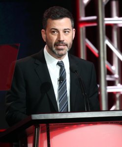 Jimmy Kimmel speaks during the 2019 Winter Television Critics Association Press Tour at The Langham Huntington in Pasadena on Feb. 5, 2019. (Credit: Frederick M. Brown/Getty Images)