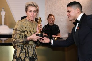 Best Actress winner Frances McDormand attends the 90th Annual Academy Awards Governors Ball at the Hollywood & Highland Center on March 4, 2018. (Credit: ANGELA WEISS/AFP/Getty Images)