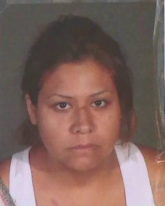 Maritza Joana Lara appears in a booking photo released by Los Angeles police on Aug. 27, 2019.