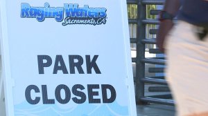Raging Waters in Sacramento was closed following a brawl on Aug. 25, 2019. (Credit: KTXL)