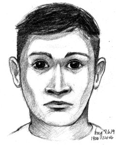 Riverside police released this sketch of the attempted kidnapping suspect.
