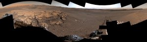 A panorama of Teal Ridge on Mount Sharp is seen in a photo released by NASA/JPL on Aug. 5, 2019.