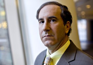 Harry Markopolos is famous for blowing the whistle on Bernie Madoff's Ponzi scheme, which blew up in 2008. Now the accounting investigator has his sights set on a new target: General Electric. He accuses the troubled company of orchestrating a massive fraud. (Credit: Daniel Acker/Bloomberg/Getty Images)