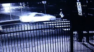 Authorities are searching for whoever fatally struck a pedestrian in South Los Angeles on Aug. 20, 2019. (Credit: Loudlabs)